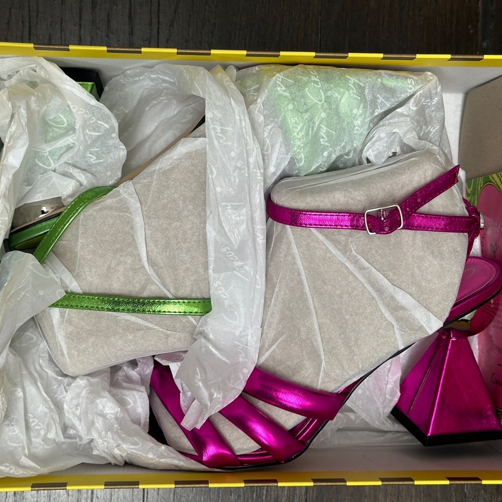 Cute Summer Pink and Green Sandal